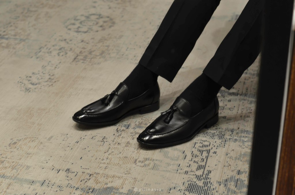 【開箱】林果良品男士皮底鞋實穿評價 : 經典黑色流蘇樂福鞋 西裝褲搭配