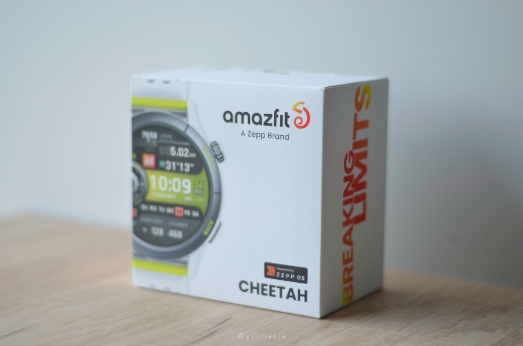 【開箱】AMAZFIT CHEETAH智慧手錶實測 : AMAZFIT CHEETAH外包裝實拍照片